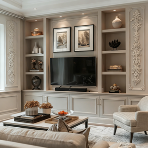 <span class=keywords><strong>ชั้น</strong></span><span class=keywords><strong>ว</strong></span>างที<span class=keywords><strong>ว</strong></span>ีไม้เนื้อแข็งพร้อมไฟ LED อบอุ่นในตั<span class=keywords><strong>ว</strong></span>และชั้นวางแบบเปิด สร้างบรรยากาศห้องนั่งเล่นที่อบอุ่น <span class=keywords><strong>ราคา</strong></span>ดีที่สุด รองรับที<span class=keywords><strong>ว</strong></span>ี - Product Image 1