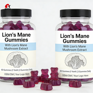 Gummies OEM Crinière de Lion avec Extrait de Champignon pour le Soutien Cognitif, 60 Gummies, Complément <span class=keywords><strong>Fonctionnel</strong></span> de Champignons Certifié GMP - Product Image 6