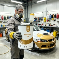 Peinture acrylique liquide bicomposante grise 2K, haute dureté, anti-corrosion, peinture en aérosol automobile, haute brillance, longue durée, pour extérieur