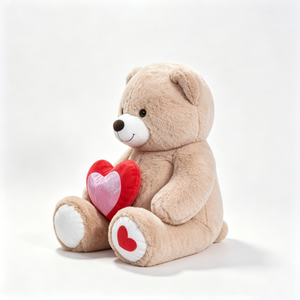 Oso de peluche personalizado con forma de corazón, oso de peluche, oso de peluche con corazón, oso de peluche de peluche. - Product Image 2
