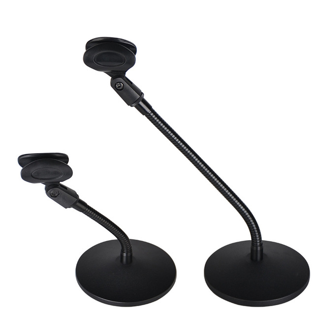 All Metal Desktop Mic Stand Flexible Hose Direction Adjustable