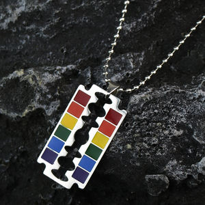 Trend Rainbow Gay Pride LGBT Collar de acero inoxidable Mujeres Hombres Collares <span class=keywords><strong>Lesbianas</strong></span> Gays Colgante Joyería Regalo Pareja Amistad - Product Image 5