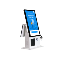Kiosques de point de vente en libre-service Windows/Android avec analyse IA, lecteur de carte NFC, imprimante thermique 80 mm et écran tactile capacitif