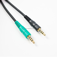Cables de Audio y Video en Espiral de 3*TRS a 90 Grados a 2*TRRS Macho a 180 Grados