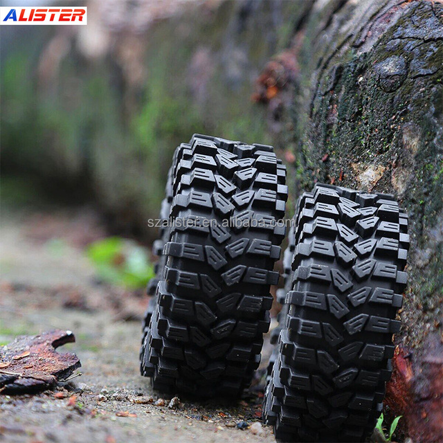 Customizable Logo & Brand RC Crawler Rubber Wheels Cutting Service for Axial SCX10 TRX4 Tire Tyre