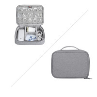 Sac de voyage pliable imperméable pour accessoires électroniques avec organisateur de câbles à double couche