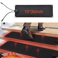 Tapis chauffants pour escaliers, tapis chauffants d'extérieur en graphène sans prise, tapis chauffants antidérapants en caoutchouc, vitesse de 3 pouces par heure