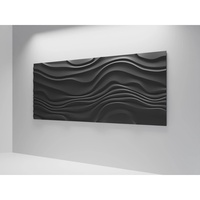 Panneau mural 3D en gros, motif vague moderne, panneau mural décoratif 3D pour hall d'hôtel et maison