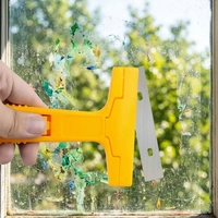 Couteau à mastic rétractable en plastique pour éliminer la saleté des sols, des vitres et des fenêtres