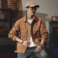 Vêtement d'extérieur de mode en gros, printemps, rétro, vieux style délavé, veste surdimensionnée, manteau de haute qualité