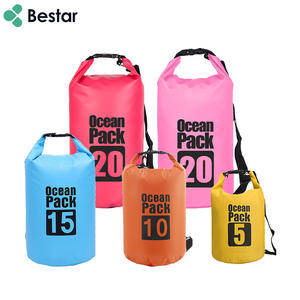 Tas Kering PVC Outdoor Logo Kustom untuk Berperahu Kayak Hiking 2L 5L 10L 15L 20L 30L Tas Tahan Air Mengapung Gaya Fashion - Product Image 3