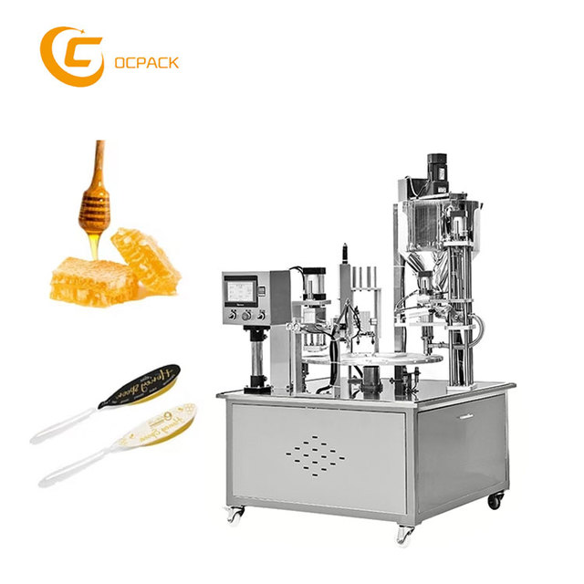 Automatic Electric 5g-10g Honey Spoon Filling Sealing Packaging Machine with Gear Core Components for Beverage and Powder