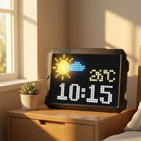 Nouveau modèle d'écran à pixels Bluetooth LED, cadre photo de bureau, écran à pixels créatif DIY, écran mural à pixels, lumière d'ambiance