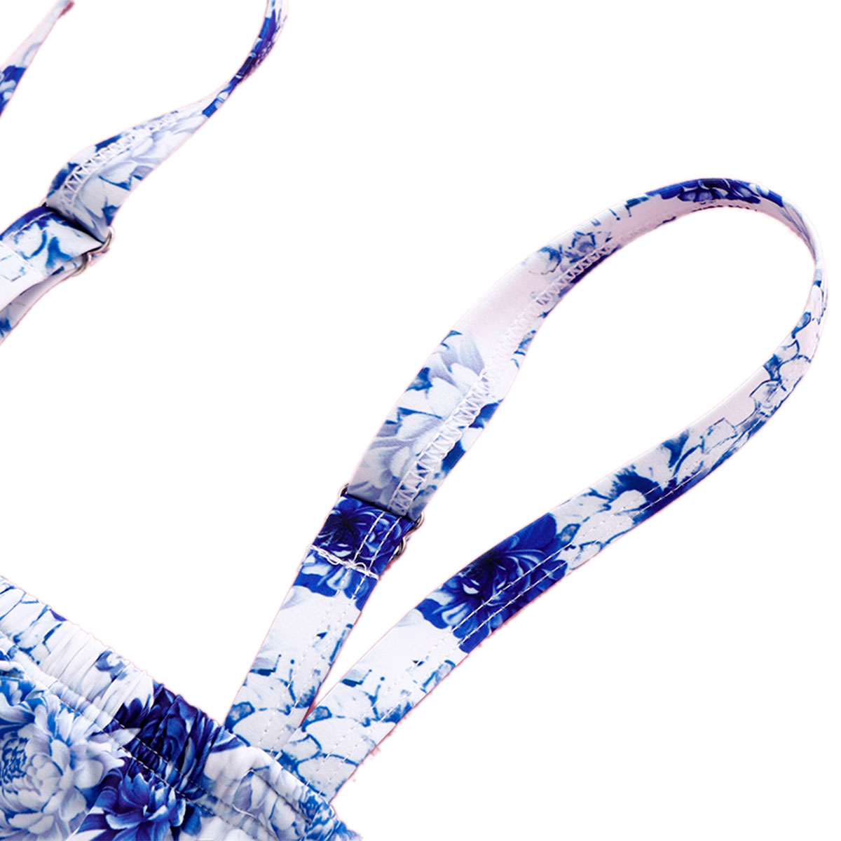 Peony Ruffle-Strap high waist sexy swimwear plus size bikini