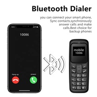 Mini Teléfono Celular Deportivo de 0.66 Pulgadas, Teléfono Móvil Muy Pequeño Bm30, Mini Teléfono Móvil Bluetooth con Marcador de Botones, Mini Teléfono con Teclado