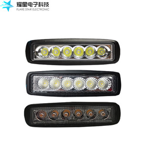 Flare Star Electronic 6 Inch Led Work <b>Light</b> Bar 18w Off-Road Aluminum Alloy Dc Power - Product Image 1