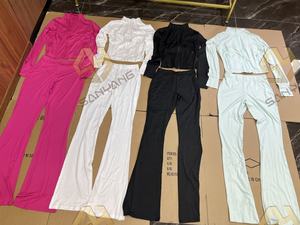 Yoga set 2025 met aangepast logo, sportkleding, crop tops, shorts voor Lulus vrouwen, lounge kleding, 2-delige set, damessets - Product Image 2