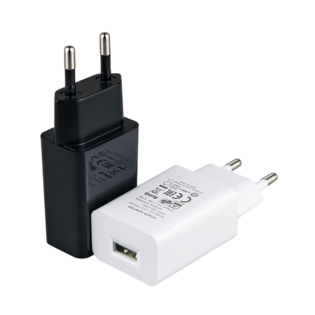 Factory High Quality CE FCC Certified EU US Plug Fast Charging 5W Power Adapter 5V 1A USB Wall Charger
