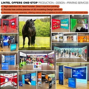 Boîte à lumière LED en tissu rétroéclairé SEG légère, portable, sans outil, pour salon professionnel, <span class=keywords><strong>prix</strong></span> d'usine, affichage publicitaire - Product Image 4