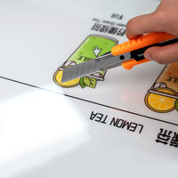 Vente en gros Boîte à lumière LED A4/A3/A2/A1 personnalisée Panneaux lumineux publicitaires fins en acrylique avec verre trempé en aluminium pour usage intérieur