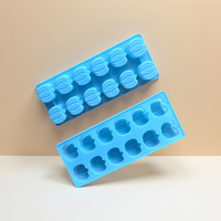 12 cavités Silicone citrouille forme moules Silicone gâteau chocolat cuisson moule bricolage à la main bonbons Biscuit outil glaçon plateau moules