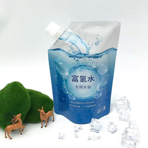 Embalaje de aluminio de grado alimenticio de 500ml, bolsa de pie resellable a prueba de fugas con pico para bebidas de agua mineral líquida - Product Image 1