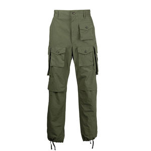 Servizio OEM Pantaloni <span class=keywords><strong>Cargo</strong></span> Personalizzati da Uomo <span class=keywords><strong>Verde</strong></span> Oliva con Tasche Multiple, Polsini con Coulisse, Tessuto Ripstop - Product Image 1