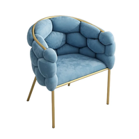 Vente en gros de chaises de salle à manger en velours avec pieds en métal doré de haute qualité chaises de cuisine maquillage en vente