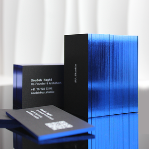 Cartões de Visita Personalizáveis de Alta Qualidade com Design Gratuito, Laminação em Filme e Impressão de Logotipo de Alto Padrão em Papelão Ondulado Revestido - Product Image 3