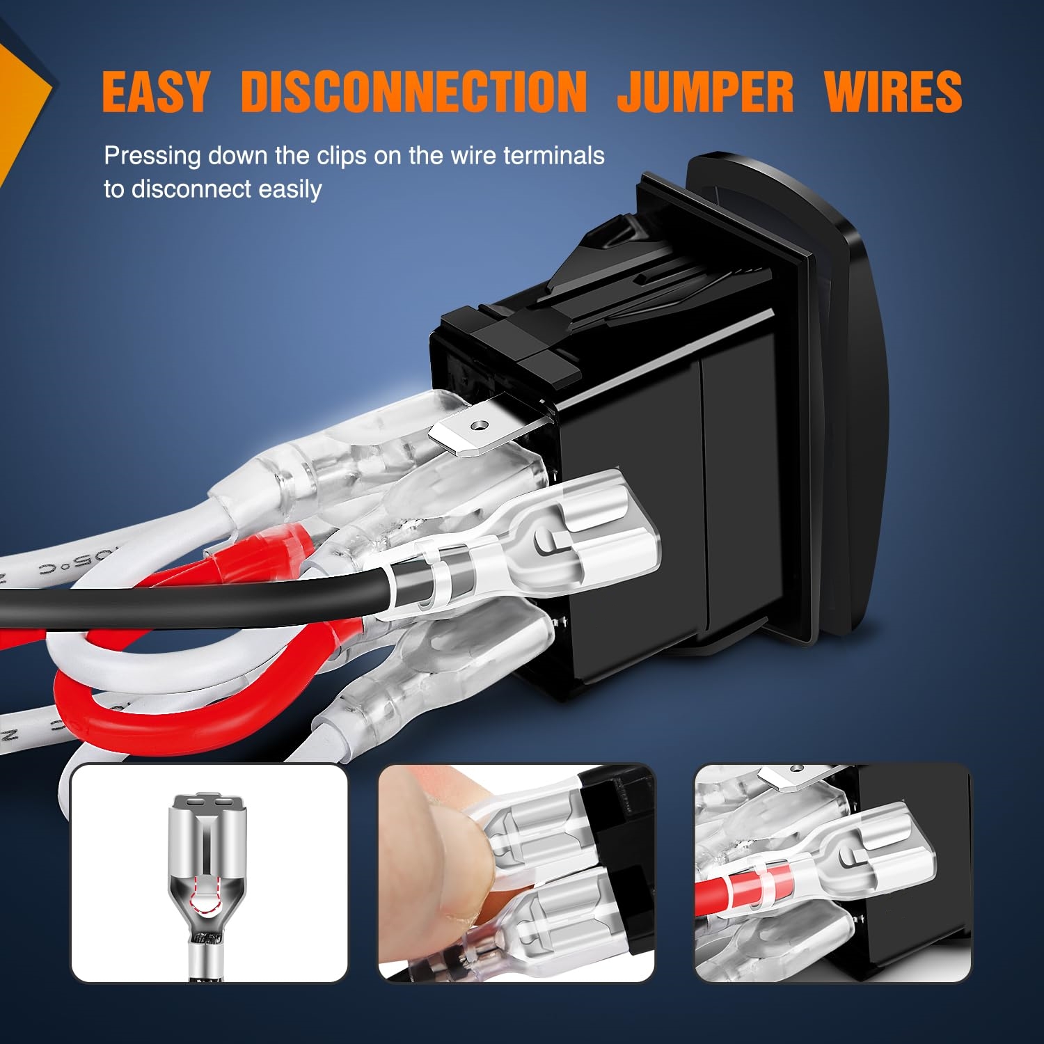 12V 7 PIN Forward Reverse Switch - Durable & Waterproof