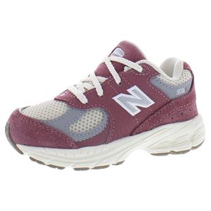 Scarpe New Balance 2002 per neonati e bambini, rosse e grigie, sportive - Product Image 1
