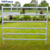 Panneaux de clôture de ferme galvanisés sur mesure, portables et mobiles, pour enclos à chevaux, barrières pour animaux et bétail, panneaux de cour robustes pour bovins