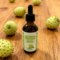 Gouttes liquides de Graviola (Corossol) – Extrait naturel de Corossol pour la santé cellulaire des adultes, le soutien hépatique et les bienfaits antioxydants – Facile à prendre