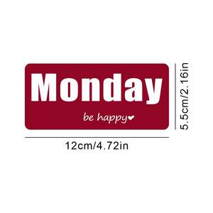 Autocollants magnétiques pour réfrigérateur, autocollants magnétiques multicolores pour le jour de la <span class=keywords><strong>semaine</strong></span>, best-seller, tableau de planification magnétique hebdomadaire pour le rangement - Product Image 2