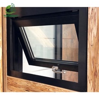 -Colgado sol protección Ventana de privacidad de doble acristalamiento de aluminio toldo ventana con pantalla