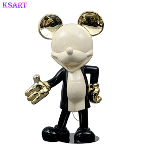 Sculpture en résine pop art moderne poupée de dessin animé <span class=keywords><strong>Mickey</strong></span> pour enfants ornement de grande valeur <span class=keywords><strong>Mickey</strong></span> Mouse - Product Image 1