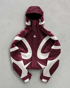 เสื้อแจ็คเก็ตกันลมผู้ชายแบบมีแผ่นผ้าต่อสไตล์ Urban Techwear คุณภาพสูง กันน้ำ ผลิตตามสั่ง ขายส่ง - Product Image 1