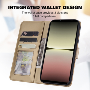 น่ารักการ์ตูนแมวสุนัขรูปแบบกระเป๋าสตางค์หนังสําหรับ Sony Xperia 10 V - Product Image 6