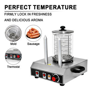 Parrilla Eléctrica Comercial de Acero Inoxidable para <span class=keywords><strong>Hot</strong></span> Dogs con Temperatura Ajustable para Cocinar Salchichas y Frankfurters - Product Image 3