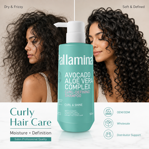 Shampooing pour <span class=keywords><strong>cheveux</strong></span> bouclés et frisés Pallamina Wavy Coily Curly, définissant les boucles, à l'avocat et à l'aloe vera, nettoyage doux, apaisant le cuir chevelu, hydratant, 500 ml - Product Image 5