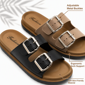 [Fabricant d'origine] Claquettes à double boucle style arabe, plateforme en PVC mat, usine d'Afrique, Chappal Selipar FCL 1800 - Product Image 2