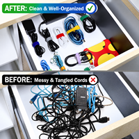 Pengikat Kabel Tipe T yang Dapat Digunakan Kembali, Tali Pengikat yang Dapat Disesuaikan, Pengatur Kabel untuk Pusat Data & Kantor Rumah