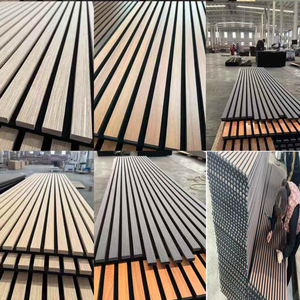 Paneles Acústicos Insonorizantes de Nuevo Diseño, Revestimiento de Madera, Listones de Madera, MDF, Fieltro, Paneles Acústicos de Fibra de Poliéster para Pared - Product Image 4