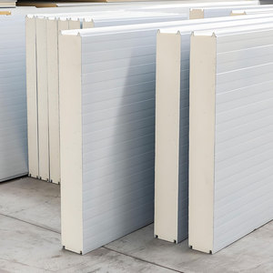 Cách âm cách điện 50/100/120/150/200mm PU bánh sandwich Bảng điều khiển cách ly Polyurethane PU/PIR/PUR/<span class=keywords><strong>EPS</strong></span> bọt sandwitch Bảng điều khiển cho tường - Product Image 1