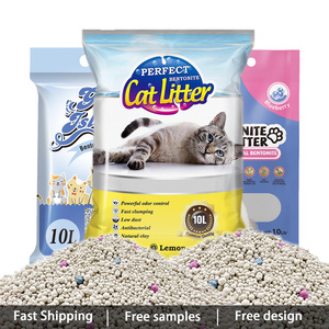 Arena para gatos de bentonita, venta al por mayor, 4kg, 8kg, 20kg, arena de clumiping con múltiples aromas para productos de tendencia para gatos, novedades de 2025 - Product Image 1