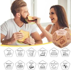 Dés de décision en bois à 12 faces pour jeu de société adulte, pour couples, soirées romantiques, Halloween, pour prendre les décisions amusantes sur la nourriture et les défis coquins - Product Image 3