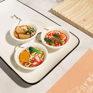 إبداعي PVC لذيذ الغذاء مفتاح سلسلة حقيبة سحر مع المطبخ الطعام لعبة وعاء محاكاة الطعام سحر النودلز مفتاح سلسلة التعليق - Product Image 3