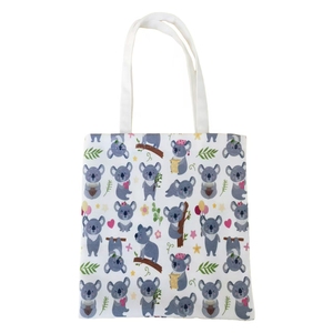 Bolsa de Mano de Algodón de Gran Capacidad con Estampado Animal Personalizado, Lona Reciclable para Viajes al Aire Libre - Product Image 2