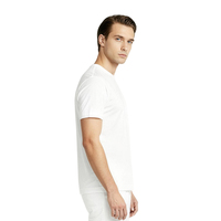 T-shirts décontractés en coton mercerisé populaires, doux, confortables, respirants, à séchage rapide, légers, tendance, de haute qualité pour hommes