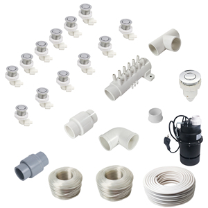 Kit de bain à remous moderne en ABS écologique portable avec système de pompe à hydromassage et buses de jet pour installation en encastrement - Product Image 1